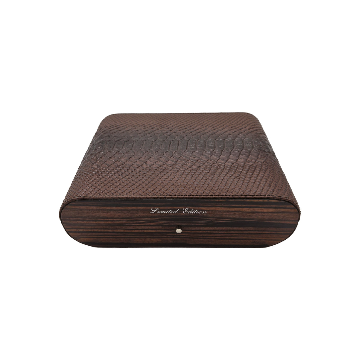 Humidor Makassar Ebony Leather Look