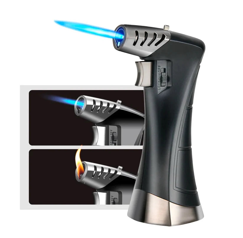 Inferno Duo Table Lighter - BLACK METAL