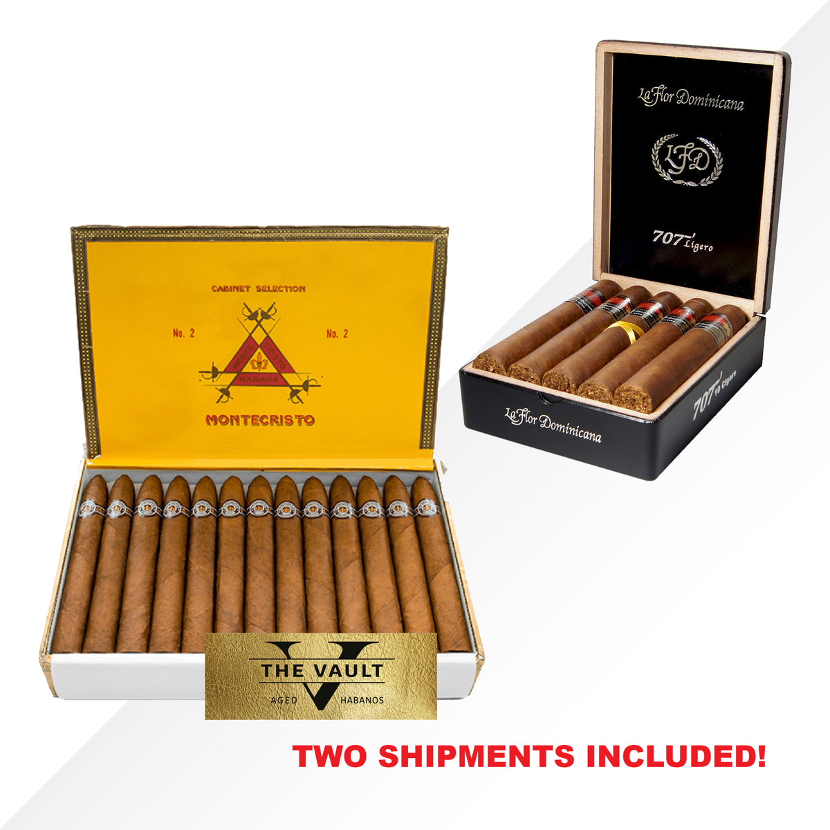 Montecristo No.2 THE VAULT + La Flor Dominicana 707 10pcs